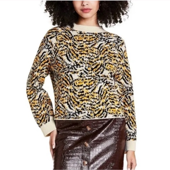 Rachel Come Animal Print Sweater - Picture 3 of 13